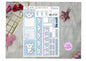 big nose - hobonichi cousin 02 - blue stars