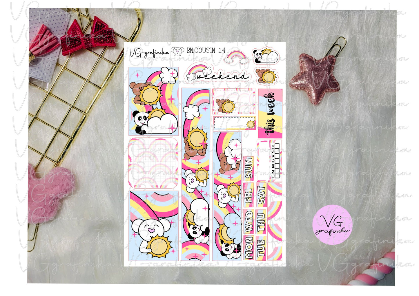bn 14 - hobonichi cousin - rainbow