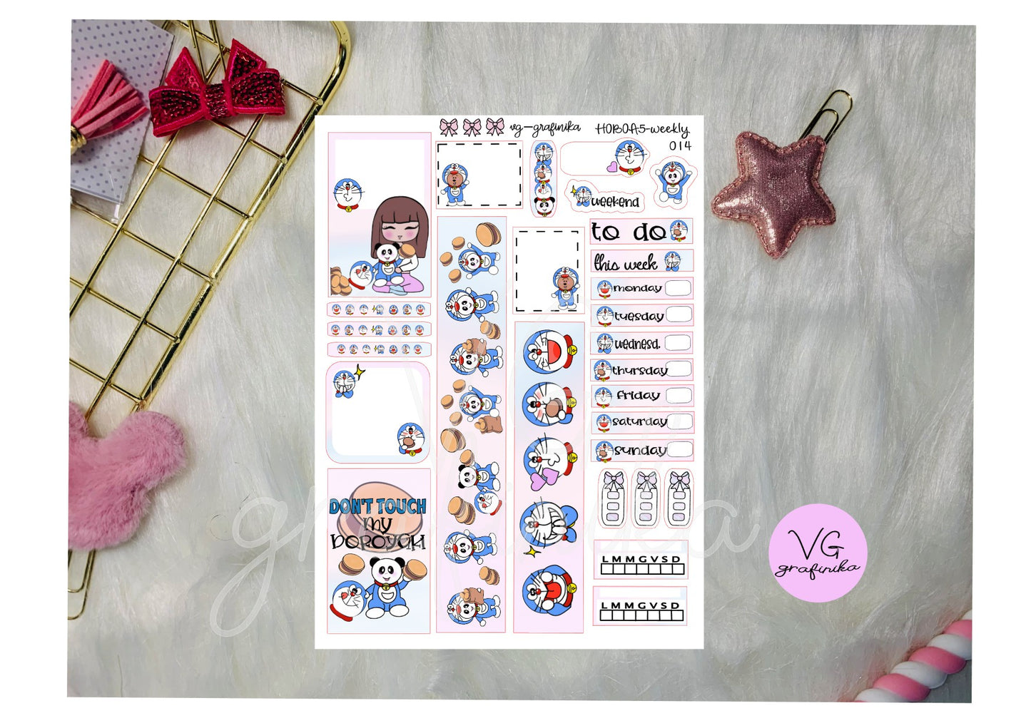 weekly kit cousin - Doraemon bamboo