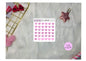 number - hot pink