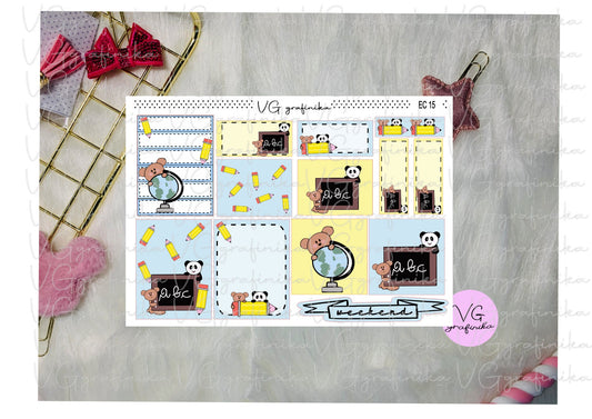 erin condren - teddy and bamboo - backtoschool