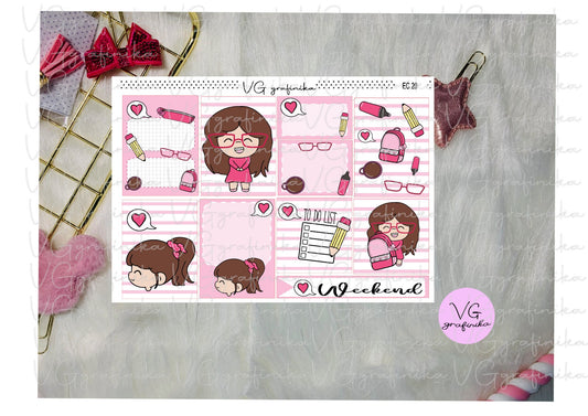 ERIN CONDREN - vicky backtoschool - pink