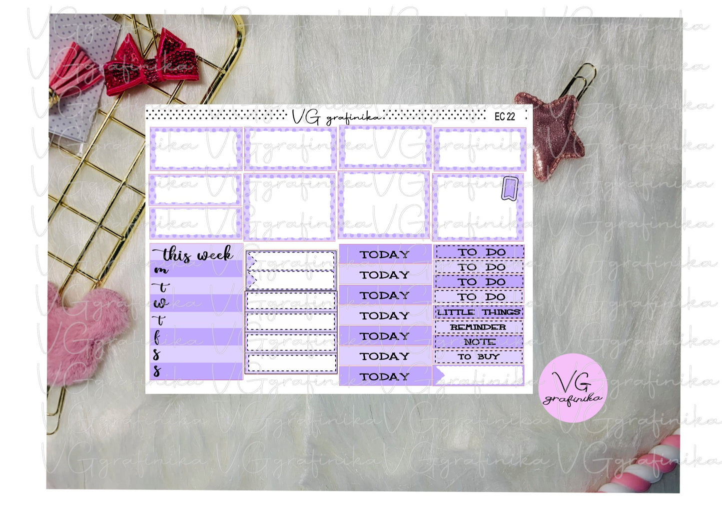 ERIN CONDREN - vicky backtoschool lilla