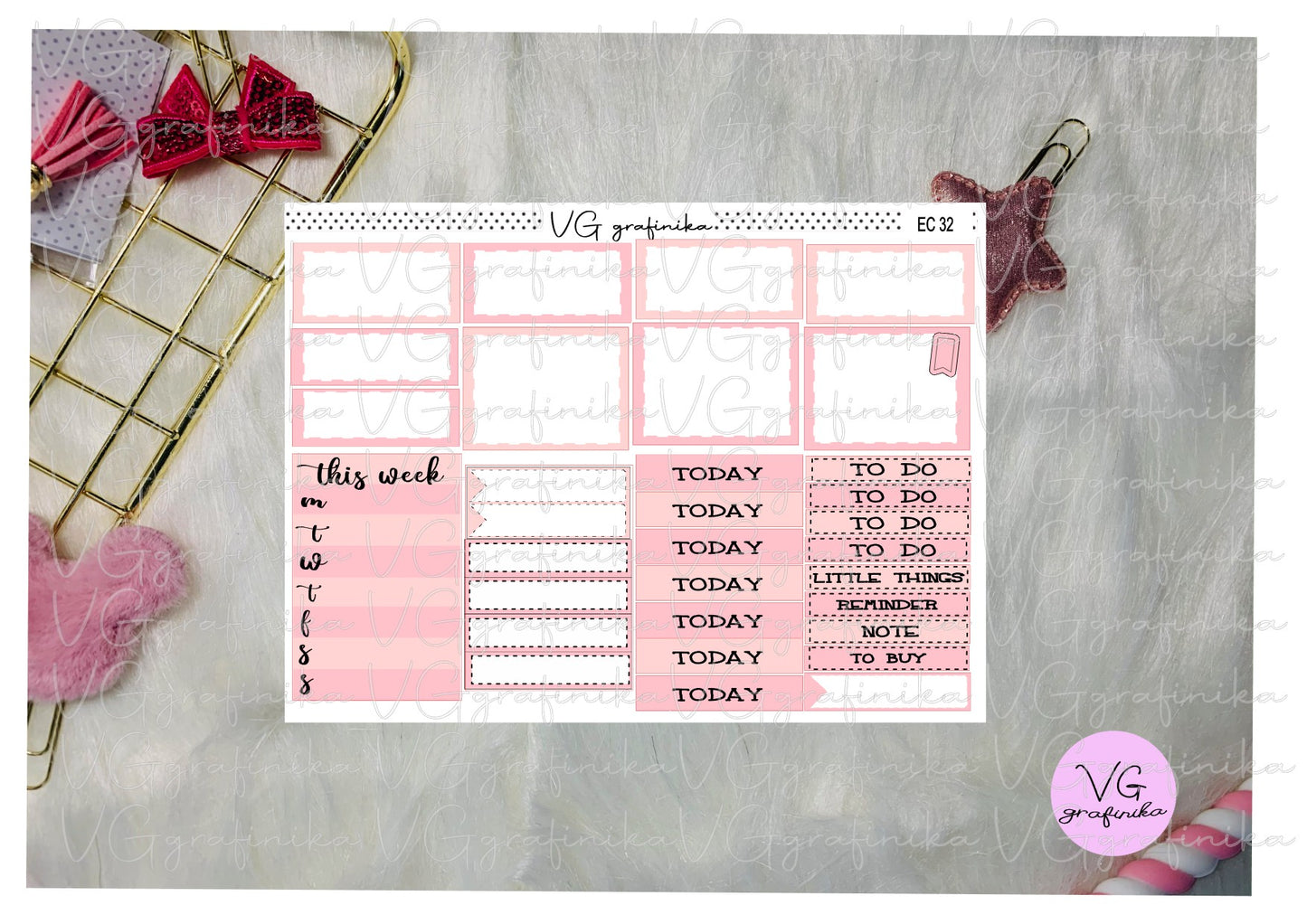 erin condren - pink autumn - Vicky