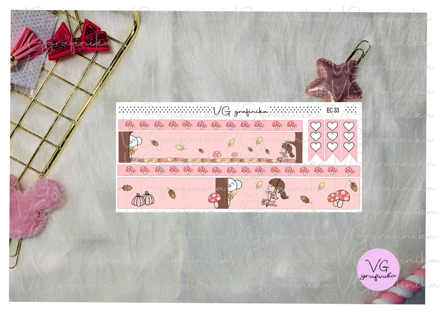 erin condren - pink autumn - Vicky