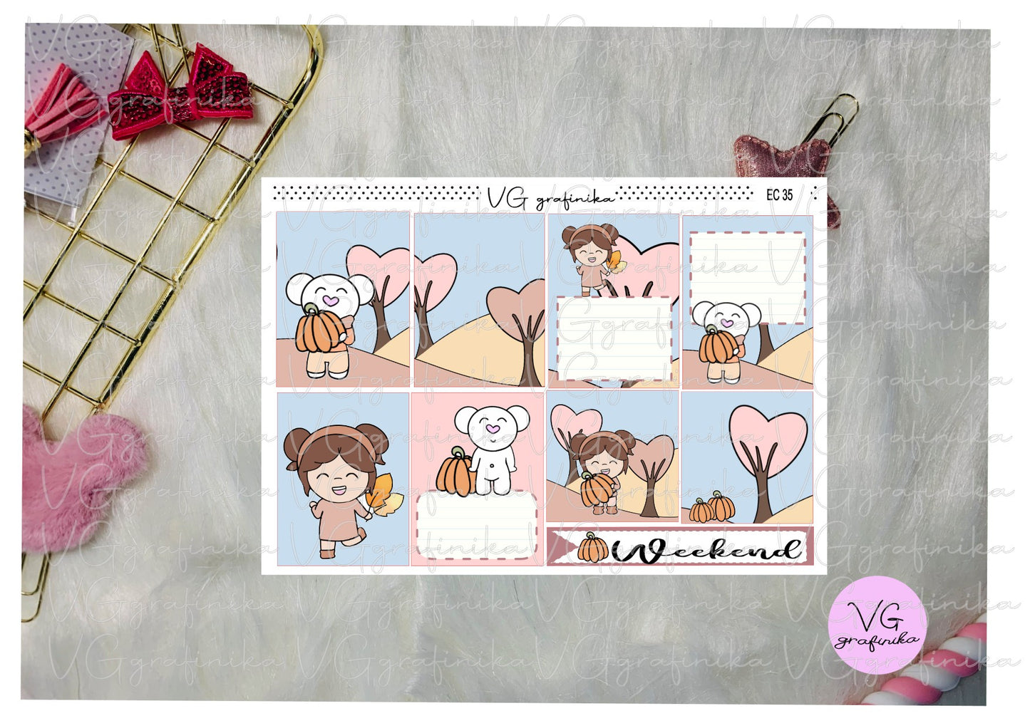 erin condren - happy autumn - Vicky - EC 34 EC 35 EC 36