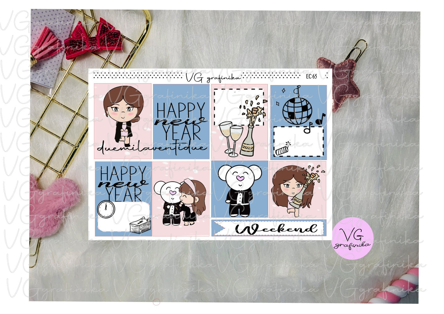 happy new year - erin condren EC 64 - EC 65 - EC 66