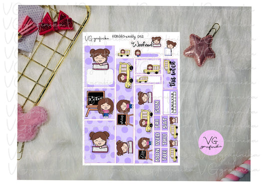 hobo A5 42 - Vicky back to school violet