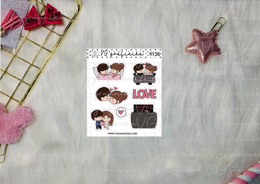 K 136 - Vicky e Tom - love mix stickers