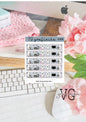 K376 Tato winter Washi strips - planner time
