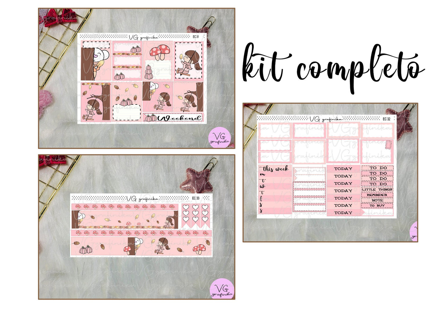 erin condren - pink autumn - Vicky