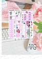 stickers sheets - minikit 39 / 40 back to school pink bus