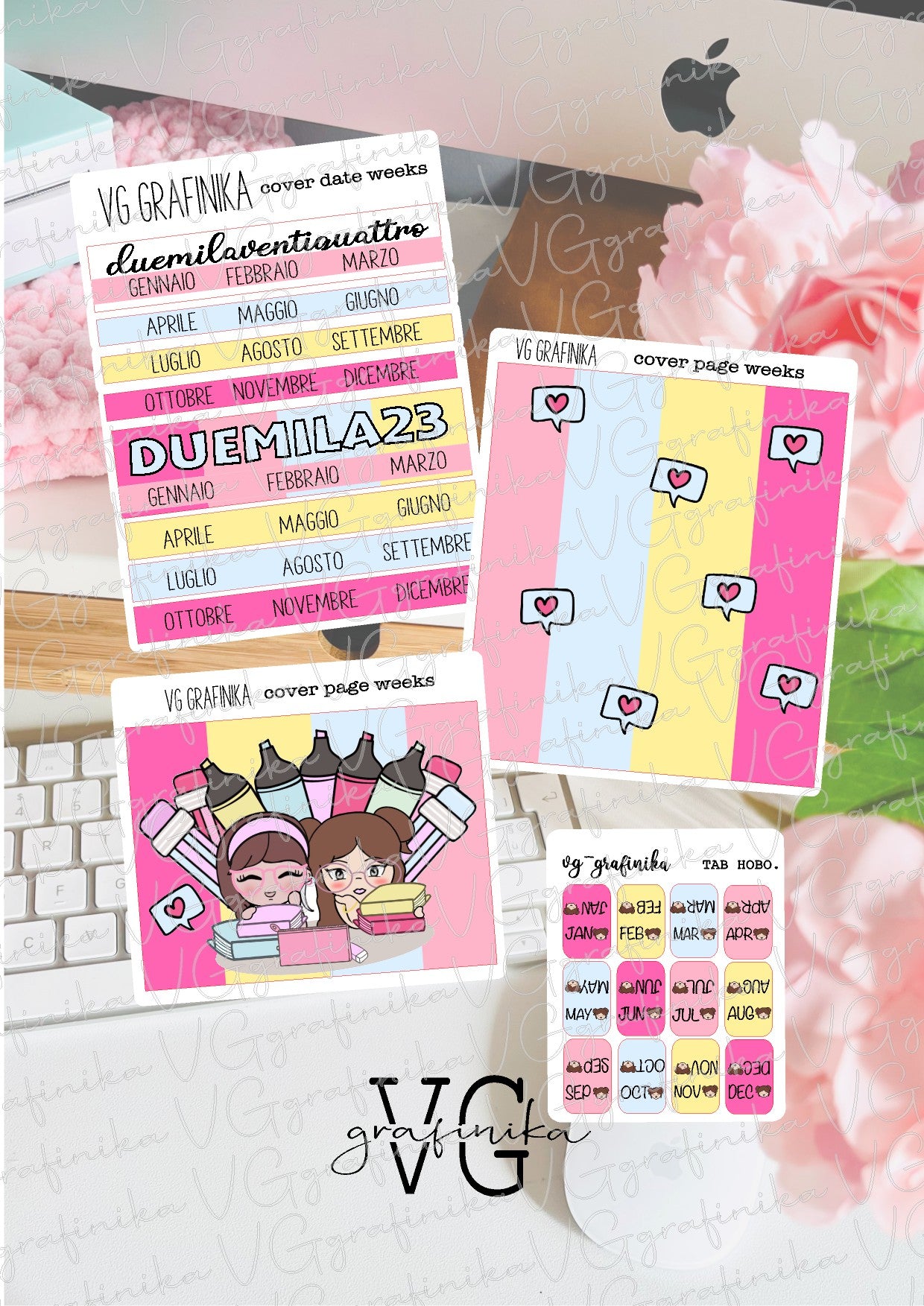 set up per hobonichi weeks - multicolor - school
