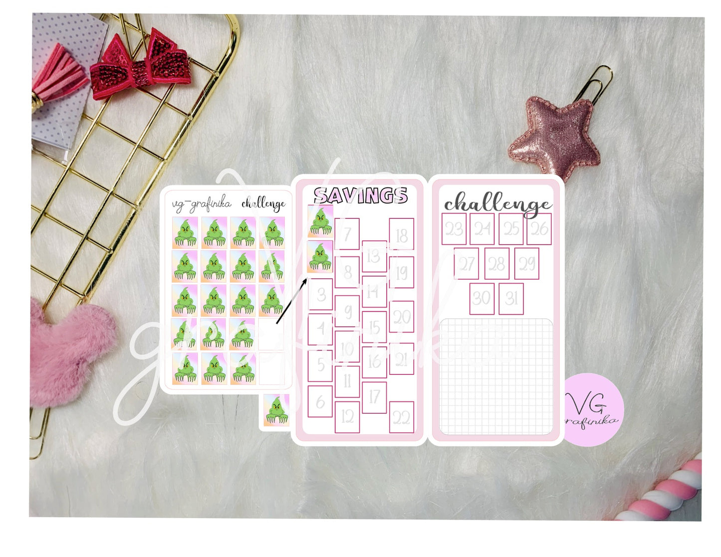 stickers for challenge grinch