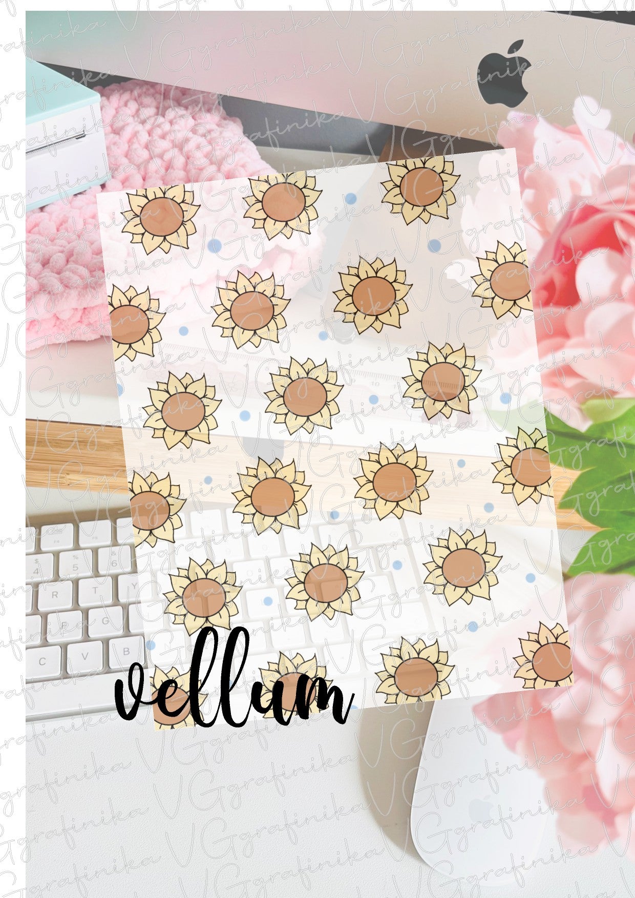 vellum sunflowers
