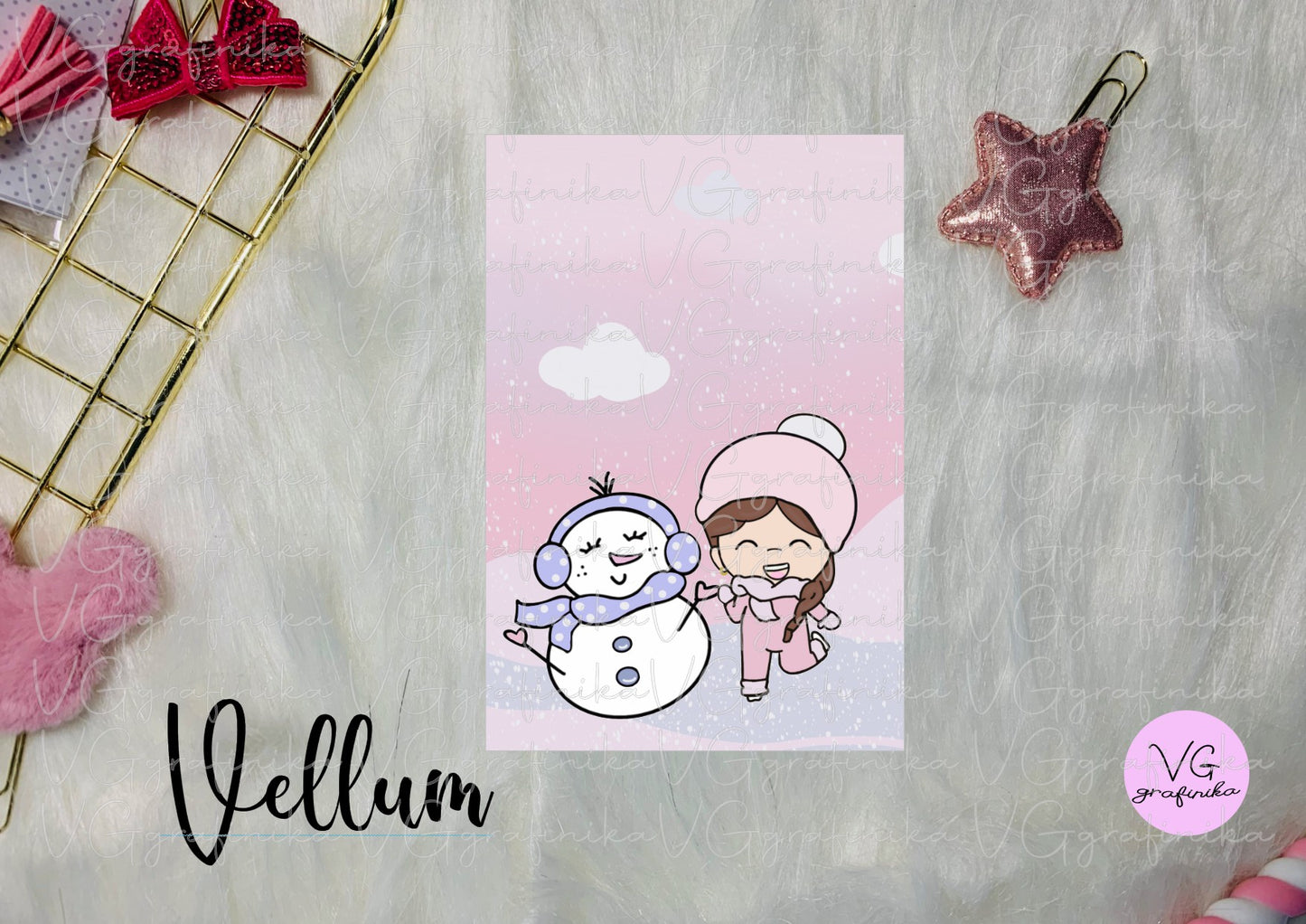 vellum winter - snow - Vicky